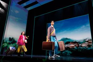 Claire Kwon and Darren Criss Photo