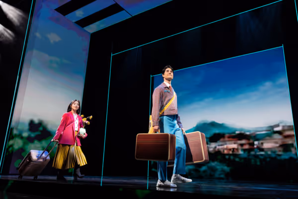 Claire Kwon and Darren Criss Photo