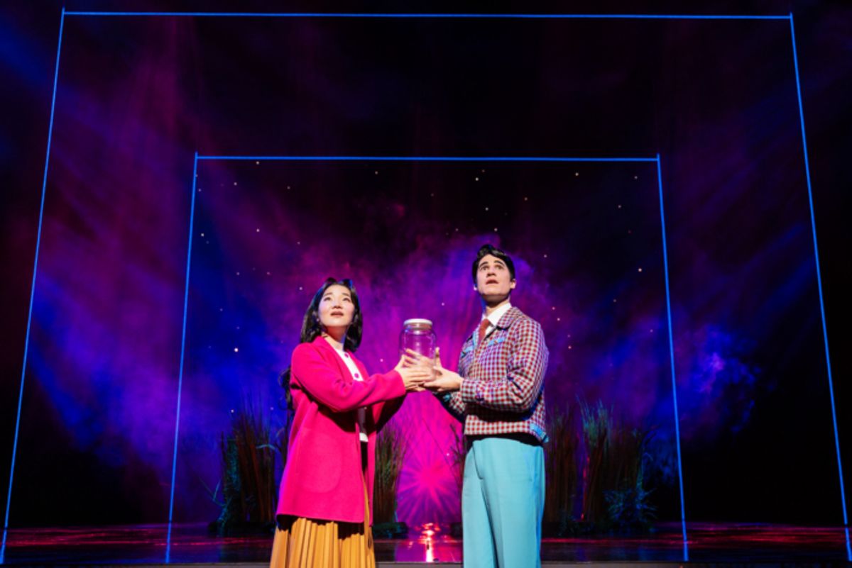 Claire Kwon and Darren Criss at 