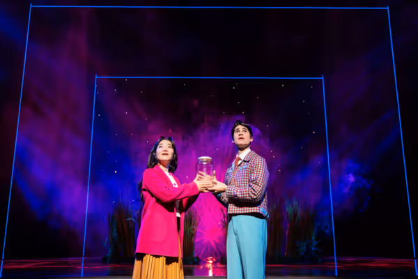 Claire Kwon and Darren Criss Photo