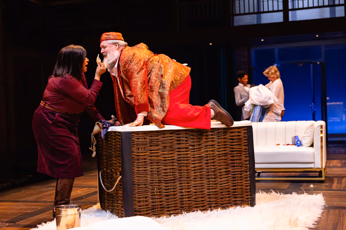 Ora Jones, Jason Simoon, Rohan Ryhs Degala, and Issy van Randwyck at Photos: THE MERRY WIVES OF WINDSOR At Chicago Shakespeare