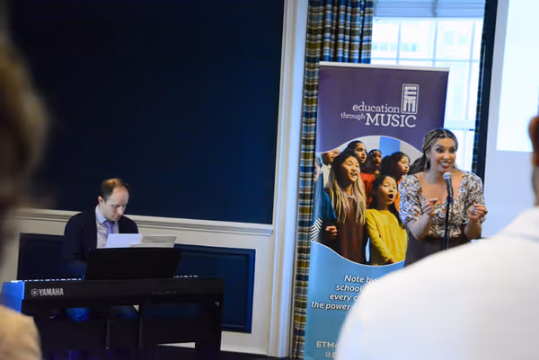 Hamilton's Morgan Anita Wood & Chess's Ian Weinberger joined Education Through Music… Photo