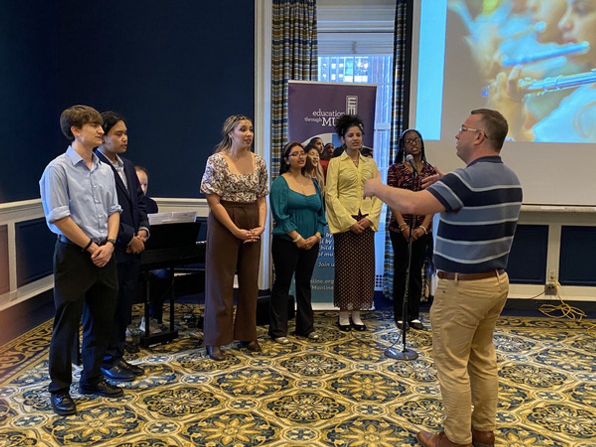 Hamilton's Morgan Anita Wood & Chess's Ian Weinberger joined Education Through Music students at Photos: HAMILTON's Morgan Anita Wood & CHESS' Ian Weinberger Perform with NYC Students
