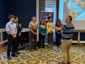 Hamilton's Morgan Anita Wood & Chess's Ian Weinberger joined Education Through Music  Photo