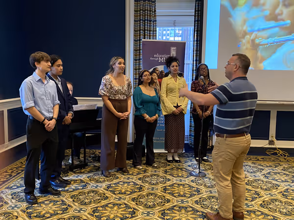 Hamilton's Morgan Anita Wood & Chess's Ian Weinberger joined Education Through Music… Photo