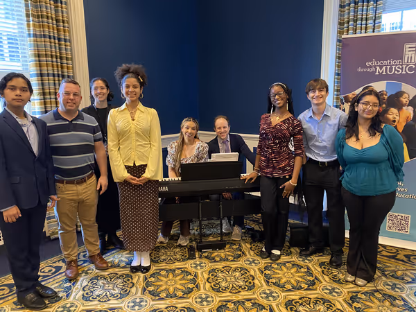 Hamilton's Morgan Anita Wood & Chess's Ian Weinberger joined Education Through Music… Photo