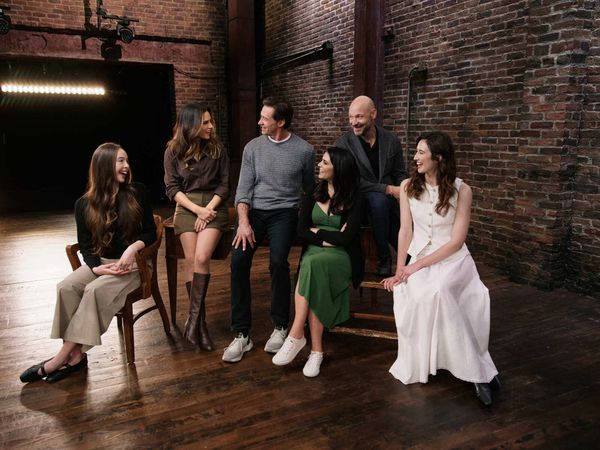 Ella Beatty, Hugh Jackman, Sepideh Moafi, Cecily Strong, Corey Stoll, and Marianna Ga Photo