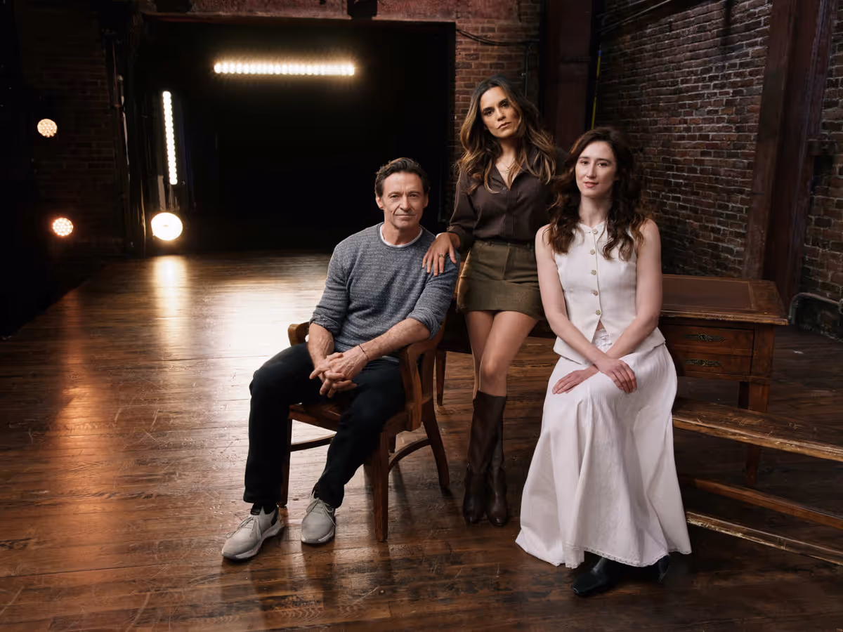 Hugh Jackman, Sepideh Moafi, and Marianna Gailus at 