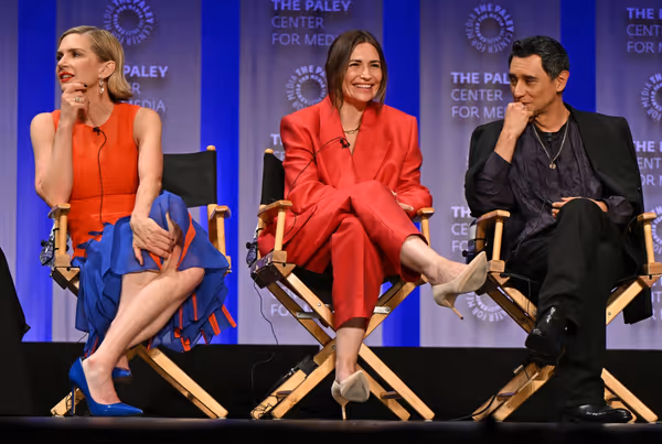 Rhea Seehorn, Karolina Wydra, and Carlos-Manuel Vesga Photo