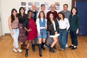 The cast of Indian Princesses with Playwright Eliana Theologides Rodriguez, and
Direc Photo