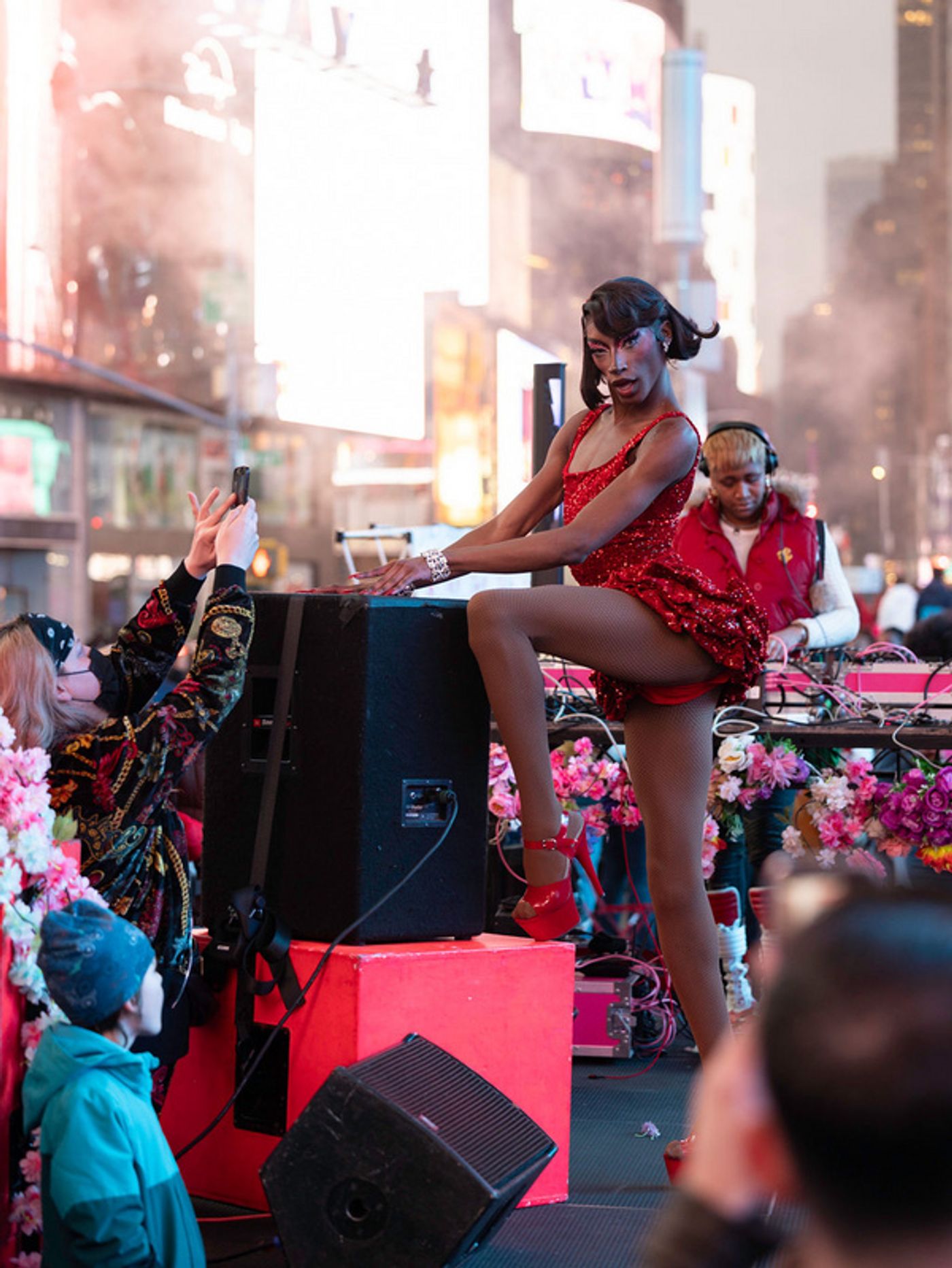 Photos: Times Square Trans Day of Visibility Showcase Led by Drag Star Lana Jarae  Image