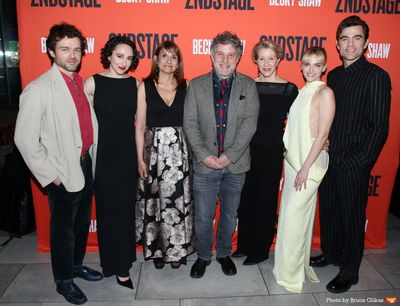 Alden Ehrenreich, Lauren Patten, Playwright Gina Gionfriddo, Director Trip Cullman, M Photo