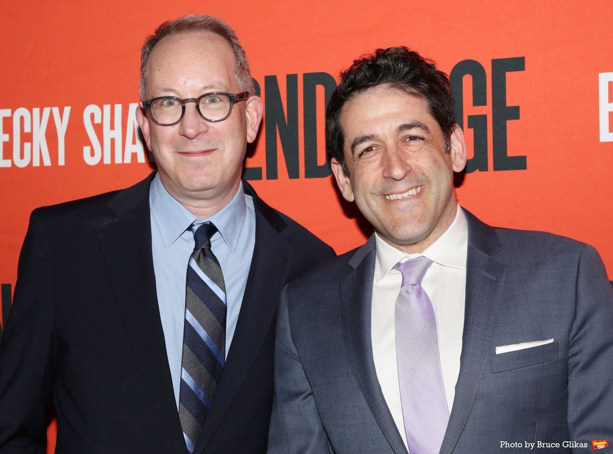Second Stage Theater Executive Director Adam Siegel and Second Stage Theater Artistic Director Evan Cabnet at 