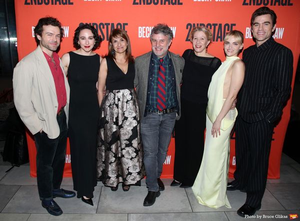 Alden Ehrenreich, Lauren Patten, Playwright Gina Gionfriddo, Director Trip Cullman, M Photo