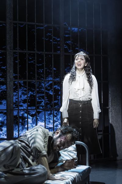 George Blagden and Gabriela García  Photo