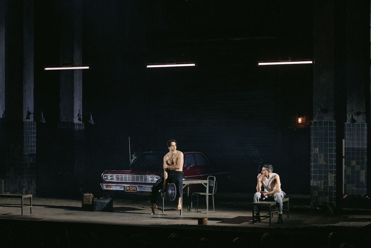 Ben Ahlers and Christopher Abbott by Emilio Madrid at 