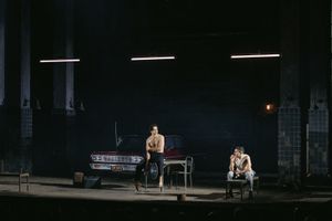 Ben Ahlers and Christopher Abbott by Emilio Madrid Photo