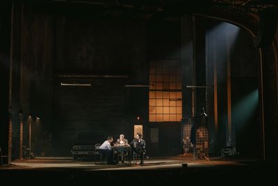 Christopher Abbott, Nathan Lane, and Ben Ahlers by Emilio Madrid Photo