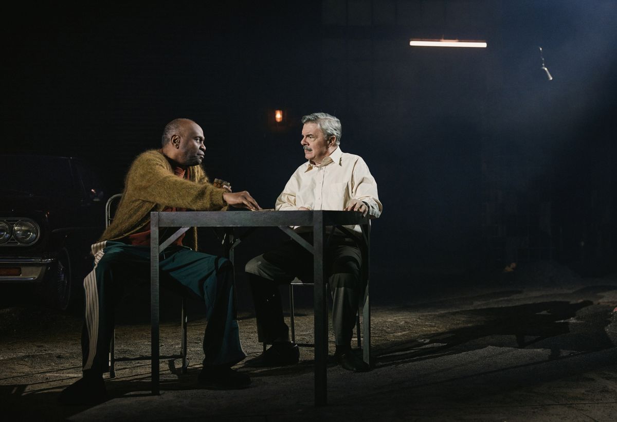 K. Todd Freeman and Nathan Lane by Emilio Madrid at 