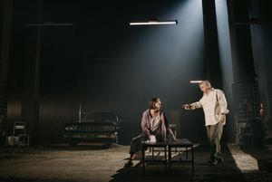 Laurie Metcalf and Nathan Lane by Emilio Madrid Photo