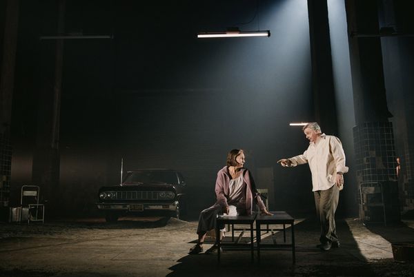 Laurie Metcalf and Nathan Lane by Emilio Madrid Photo