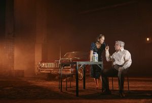 Laurie Metcalf and Nathan Lane by Emilio Madrid Photo