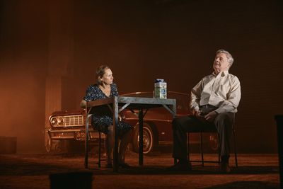Laurie Metcalf and Nathan Lane by Emilio Madrid Photo