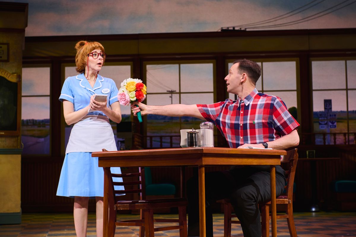 Evelyn Hoskins and Mark Anderson  at 