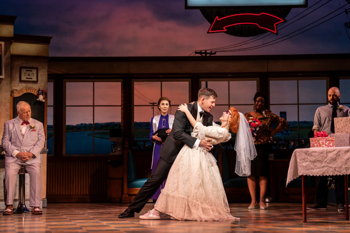 Les Dennis, Emma Lucia, Evelyn Hoskins, Mark Anderson, Sandra Marvin at 