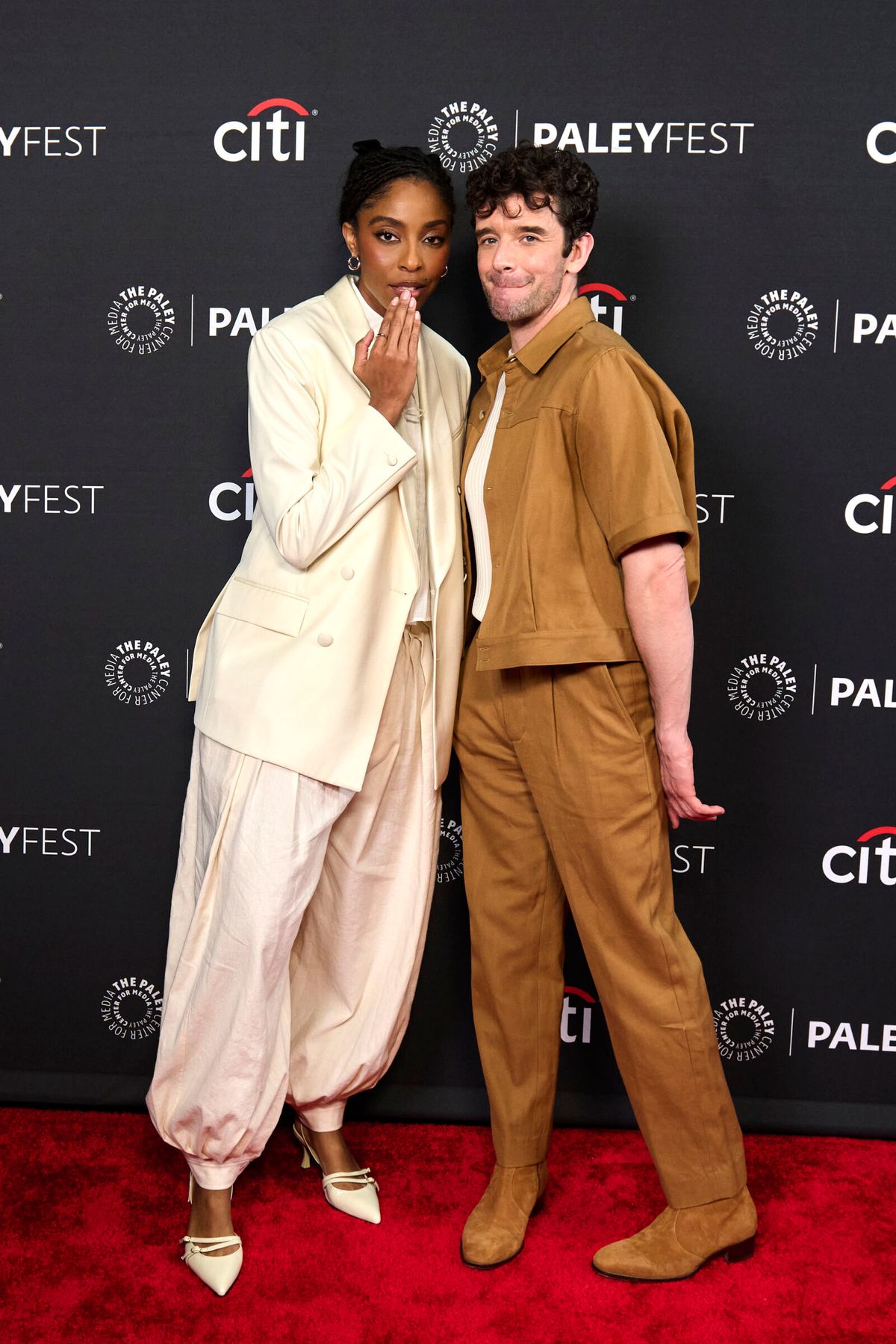 Jessica Williams and Michael Urie at 