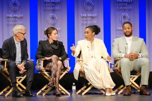 Harrison Ford, Christa Miller, Jessica Williams, and Luke Tennie Photo