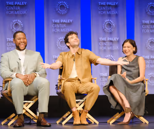 Luke Tennie, Michael Urie, and Lukita Maxwell Photo