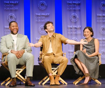 Luke Tennie, Michael Urie, and Lukita Maxwell Photo