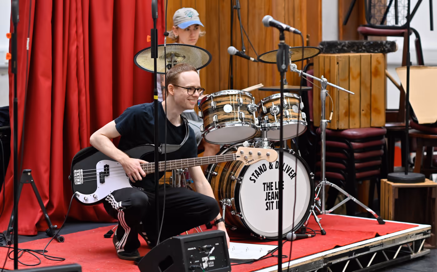 Photos: STAND & DELIVER: THE LEE JEANS SIT-IN in Rehearsal  Image