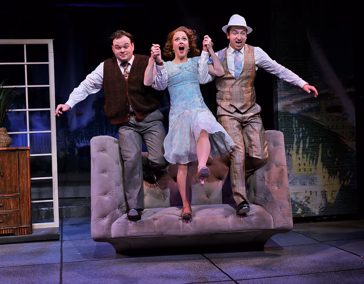 Cosmo Brown, Kathy Selden, and Don Lockwood at Photos: SINGIN' IN THE RAIN Opens at Beef & Boards Dinner Theatre