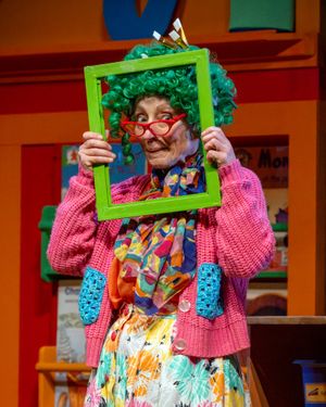 Joanna Holden (Mirs Hutchinson) in Planet Omar. Photo by Robling Pix Photo