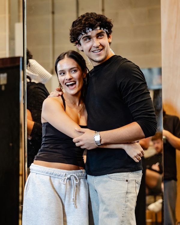 Abigail Amin (Ali Mills) and Gino Ochello (Daniel LaRusso) - credit Danny Kaan Photo