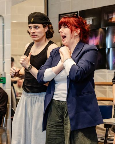 Finley Oliver (Freddie Fernandez) and Sharon Sexton (Lucille LaRusso) - credit Danny  Photo