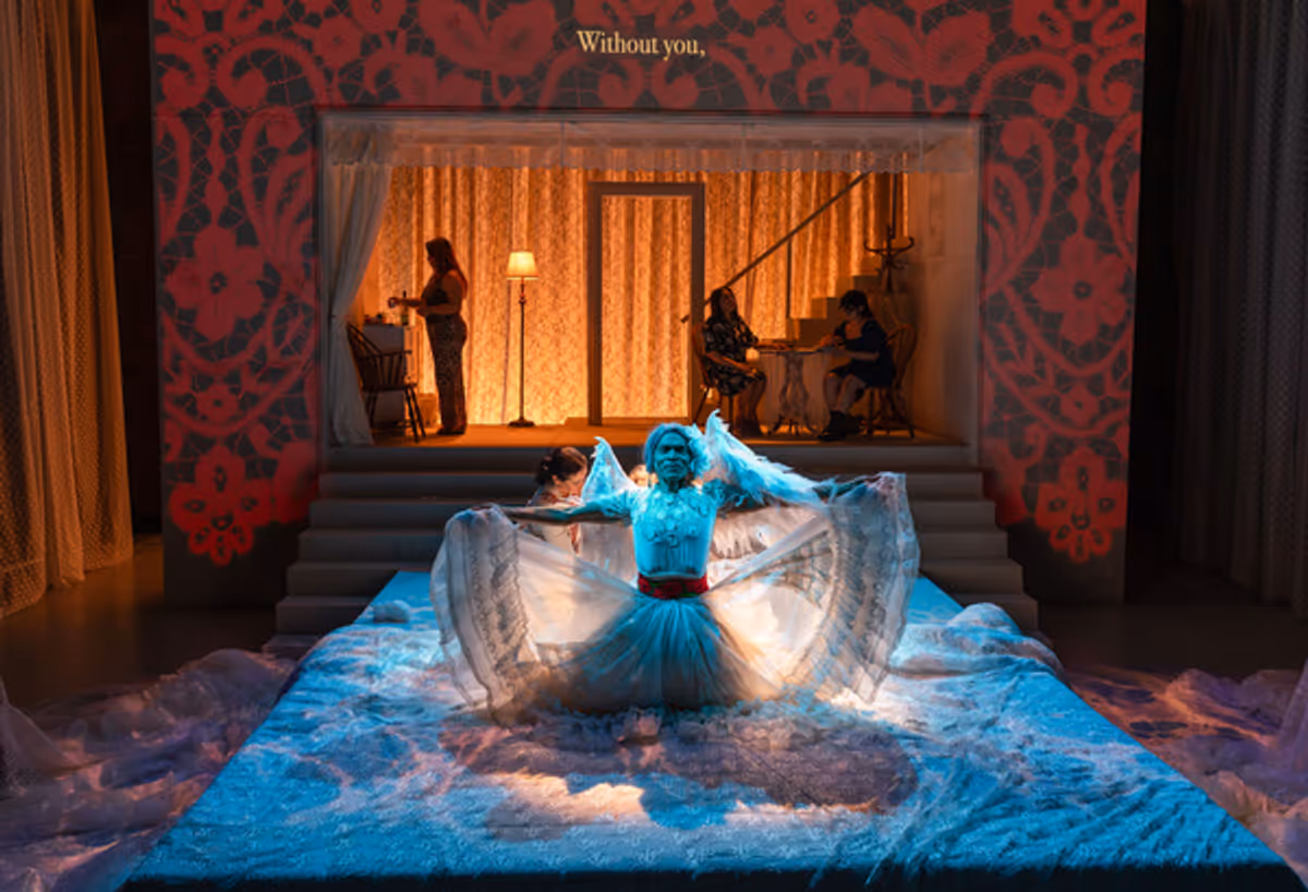 Downstage: Ruth Livier, Sal Lopez  Upstage: Brenda Banda, Zilah Mendoza  and Blanca Isabella at 