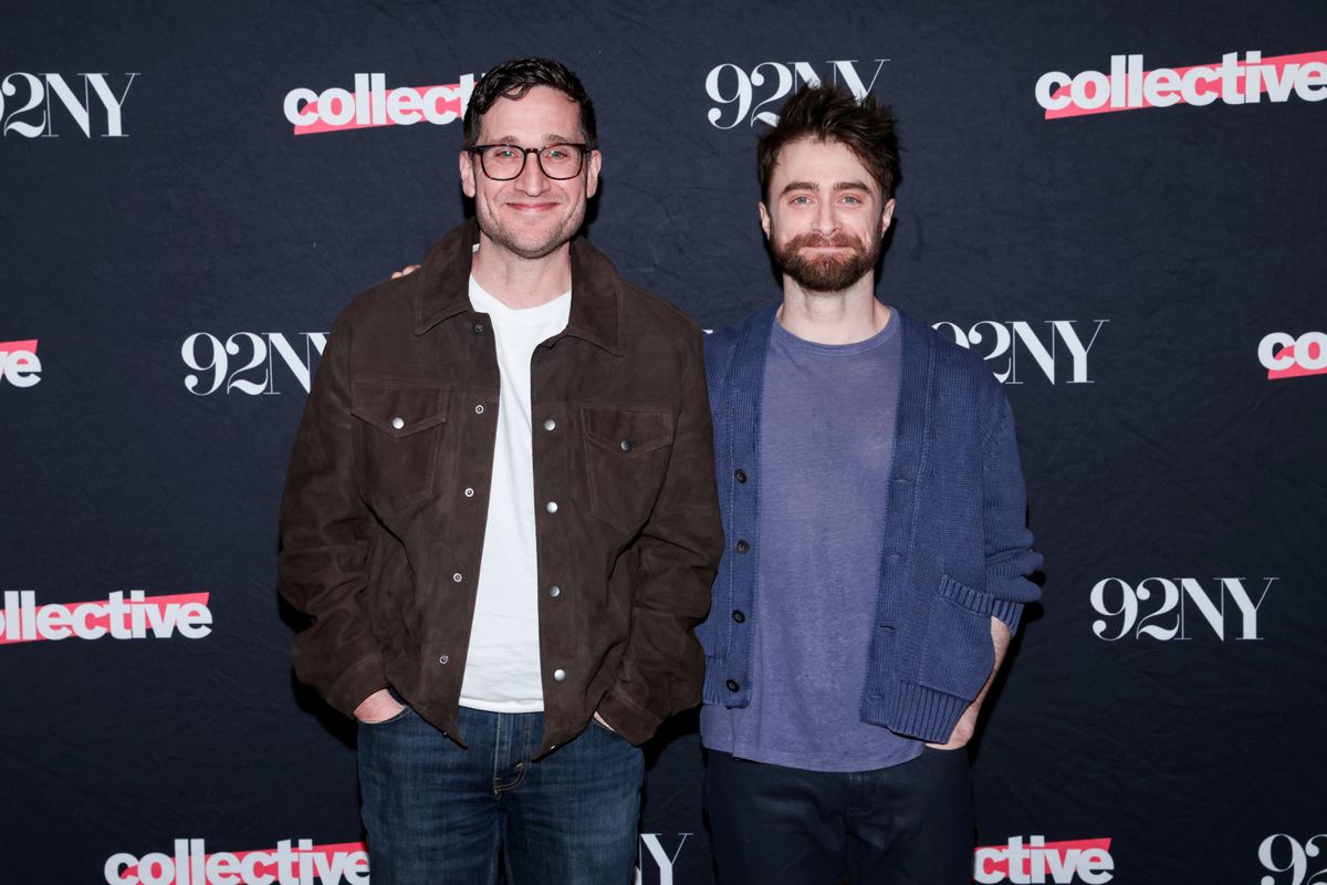 Josh Horowitz and Daniel Radcliffe at 