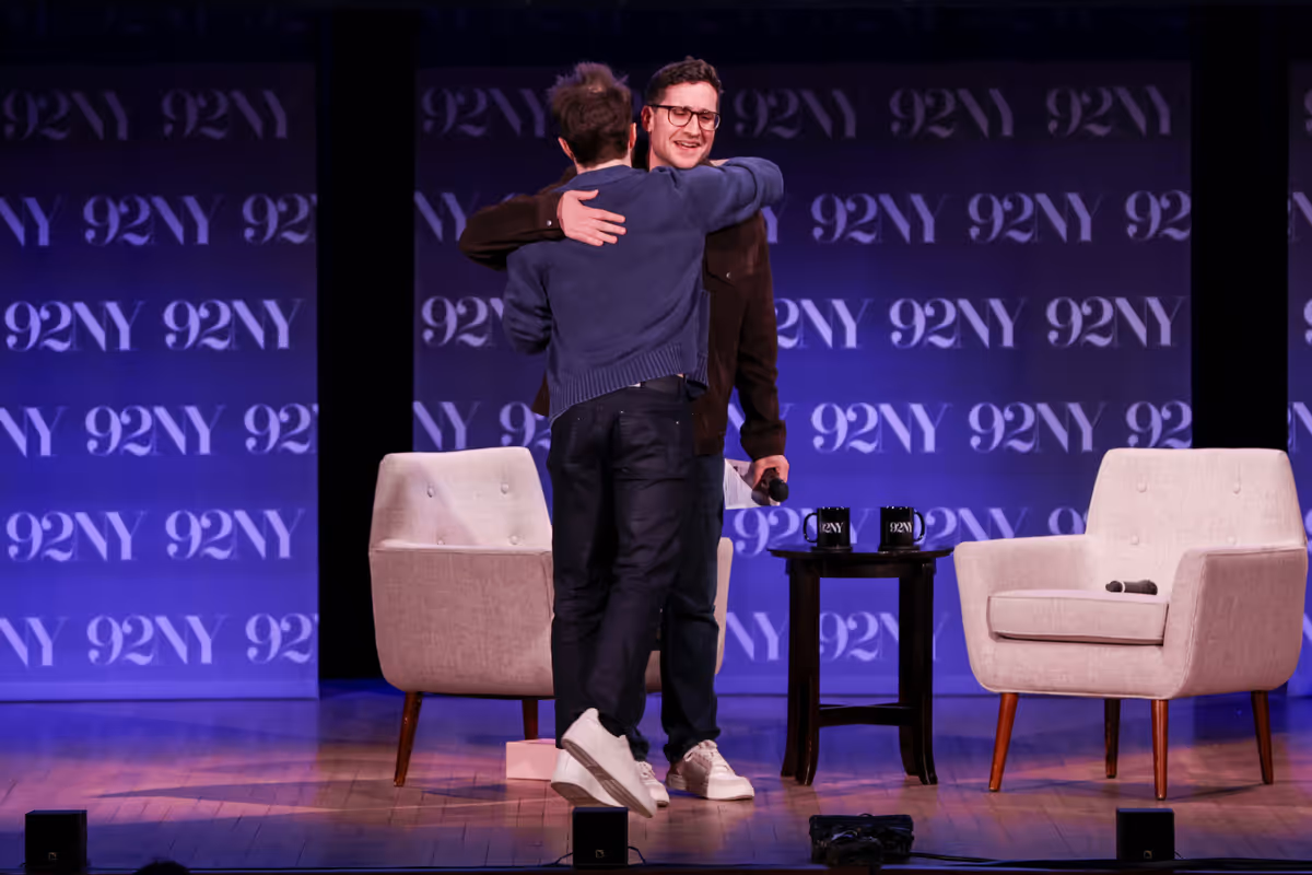 Josh Horowitz and Daniel Radcliffe at Photos: Daniel Radcliffe Talks EVERY BRILLIANT THING in Talk With Josh Horowitz at 92NY