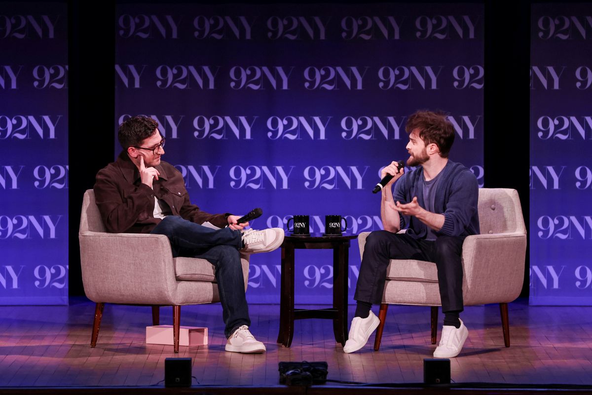 Josh Horowitz and Daniel Radcliffe at 