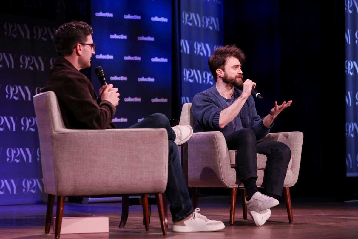 Josh Horowitz and Daniel Radcliffe at Photos: Daniel Radcliffe Talks EVERY BRILLIANT THING in Talk With Josh Horowitz at 92NY