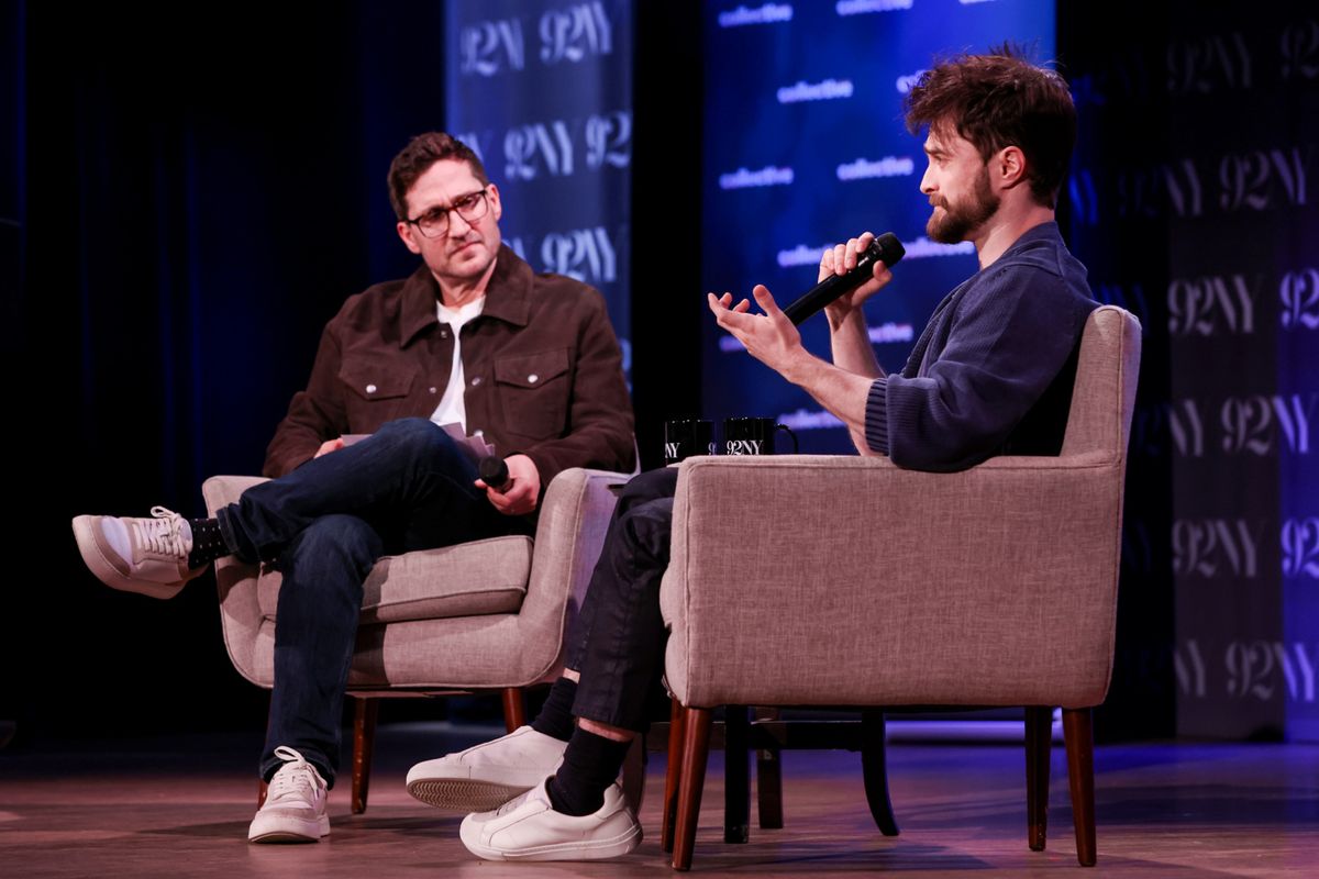 Josh Horowitz and Daniel Radcliffe at 