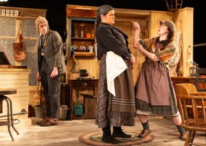 Jay Edward Clarke (Bartley), Rachel Dulude (Eileen), and Bernadette Harding (Helen) Photo