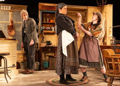 Jay Edward Clarke (Bartley), Rachel Dulude (Eileen), and Bernadette Harding (Helen) Photo