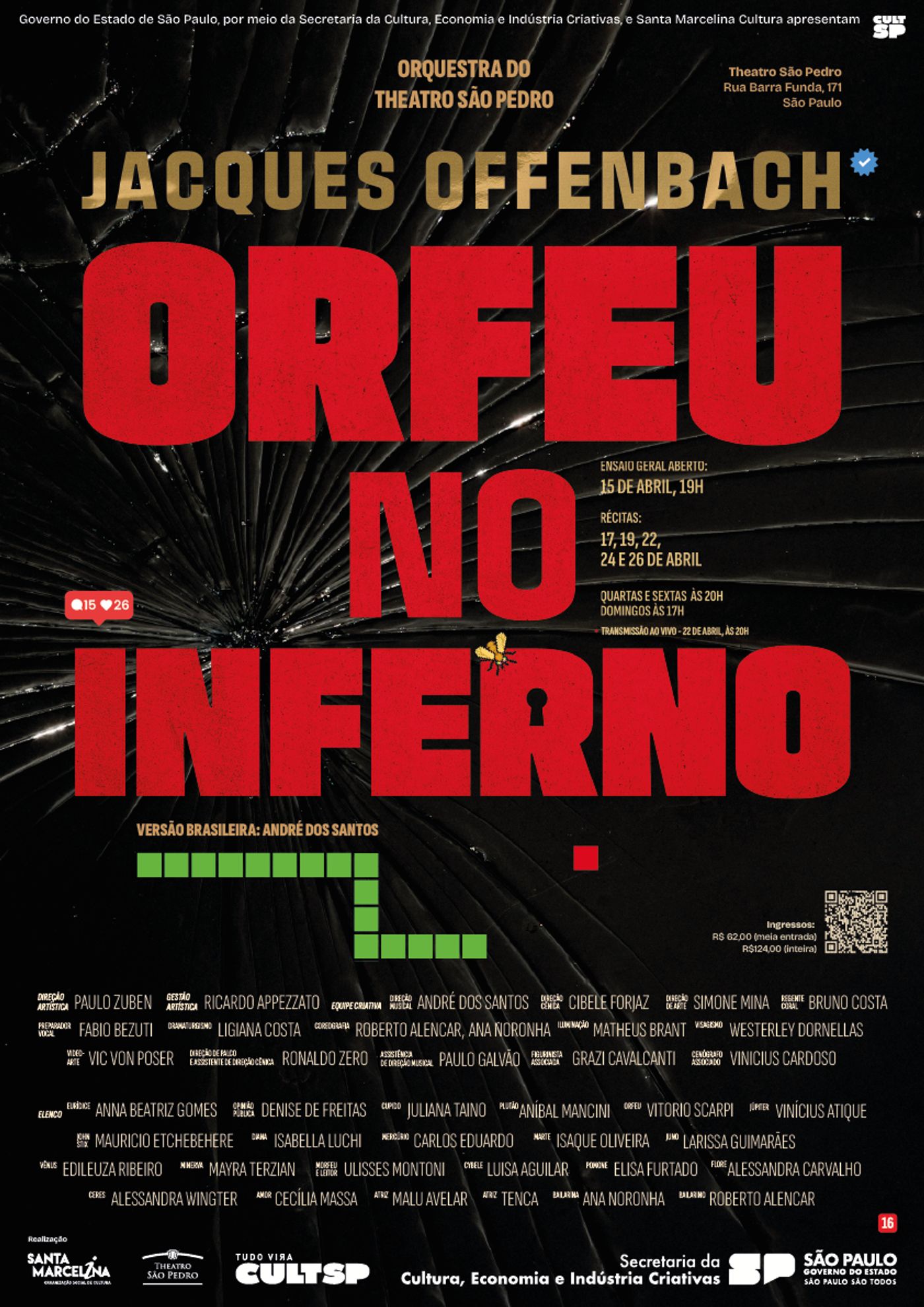 Offenbach’s Irreverent Classic ORPHEUS IN THE UNDERWORLD (Orfeu no Inferno) Opens 2026 Lyric Season at Theatro São Pedro Image