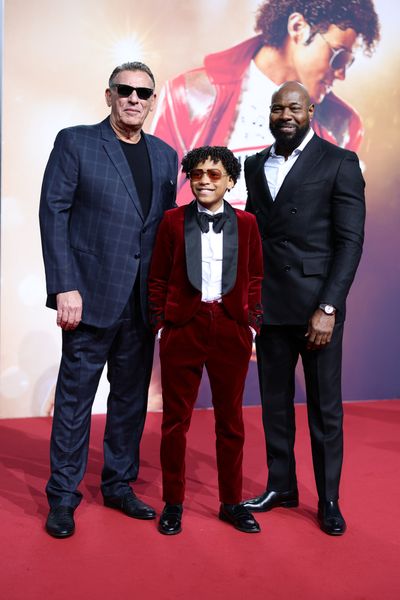 Graham King, Juliano Valdi and Antoine Fuqua Photo