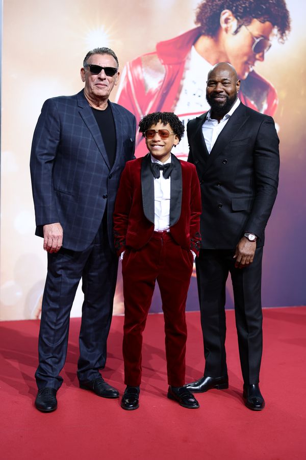 Graham King, Juliano Valdi and Antoine Fuqua Photo