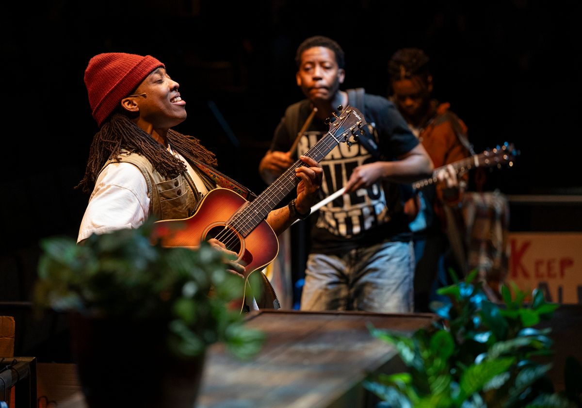 Esco Jouléy with Namir Smallwood and Jon Michael Hill  at 